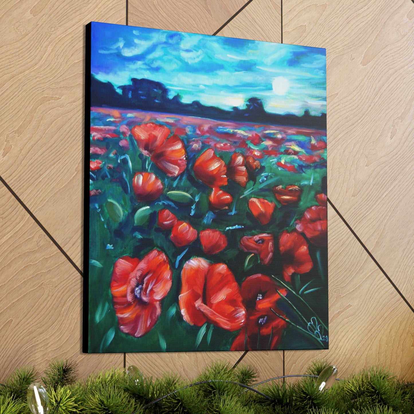 Field Of Poppies Canvas