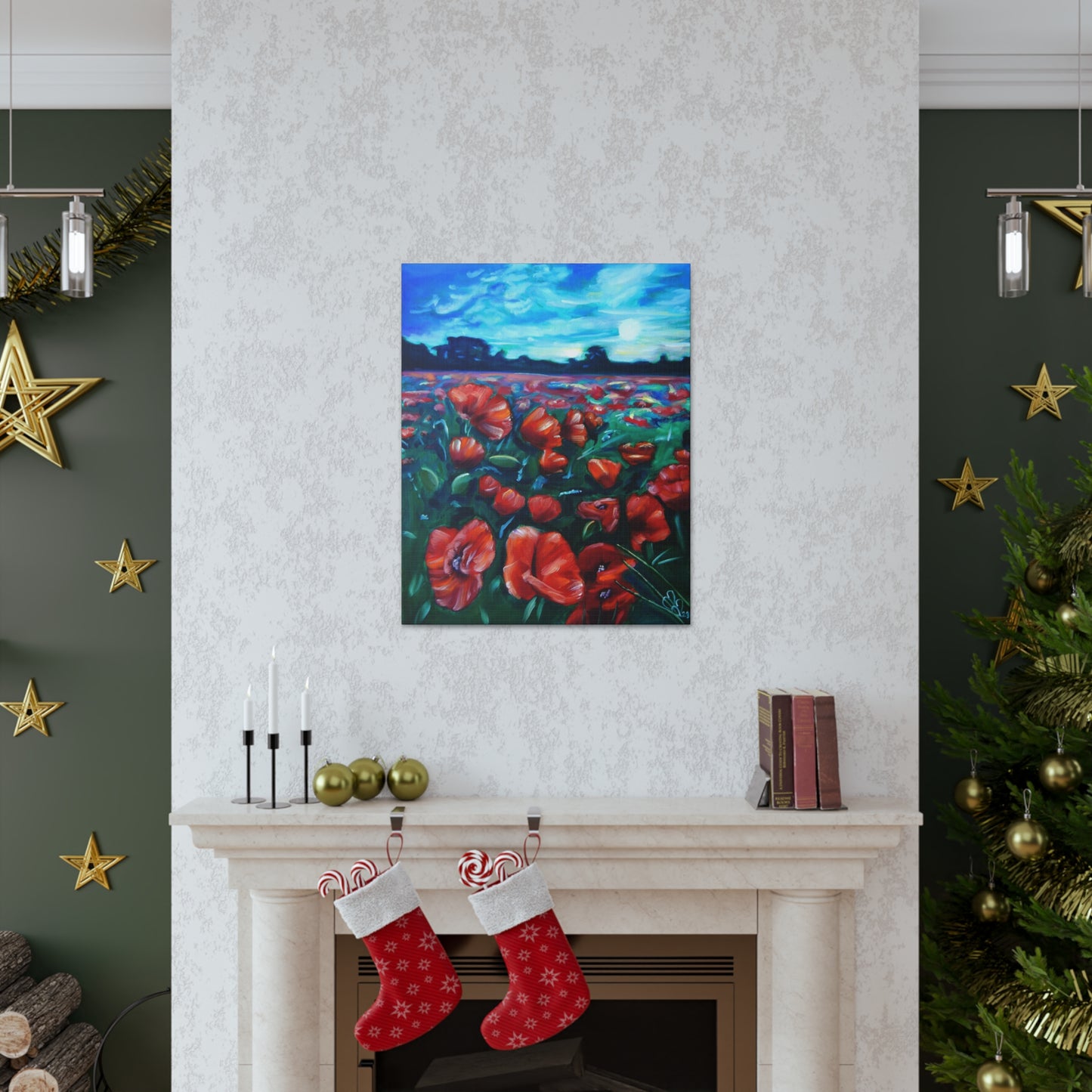 Field Of Poppies Canvas