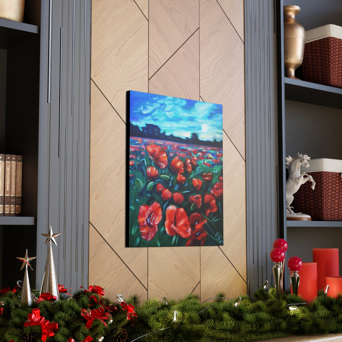 Field Of Poppies Canvas