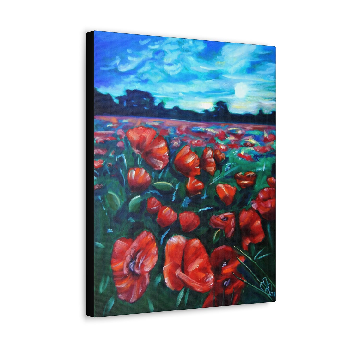 Field Of Poppies Canvas