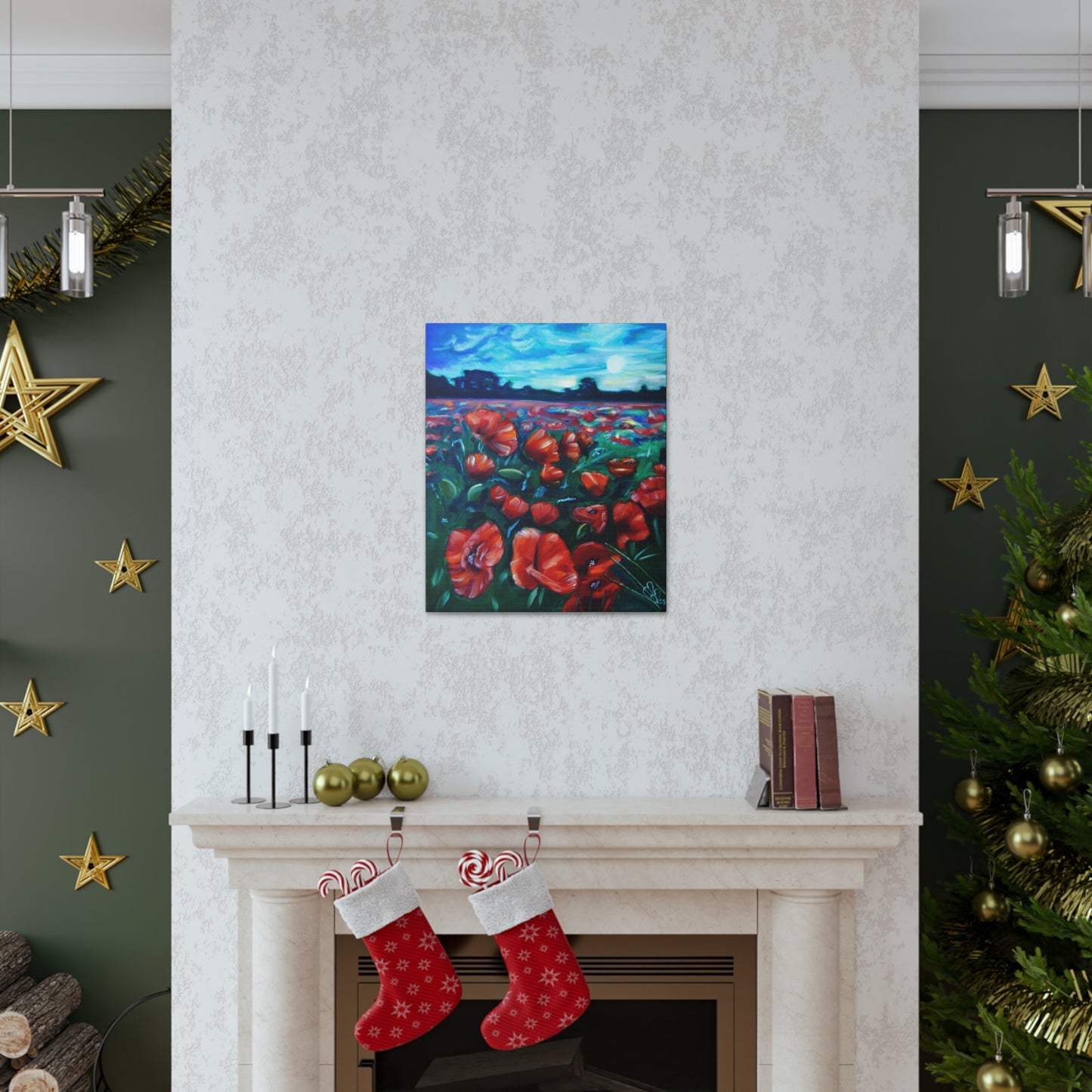Field Of Poppies Canvas