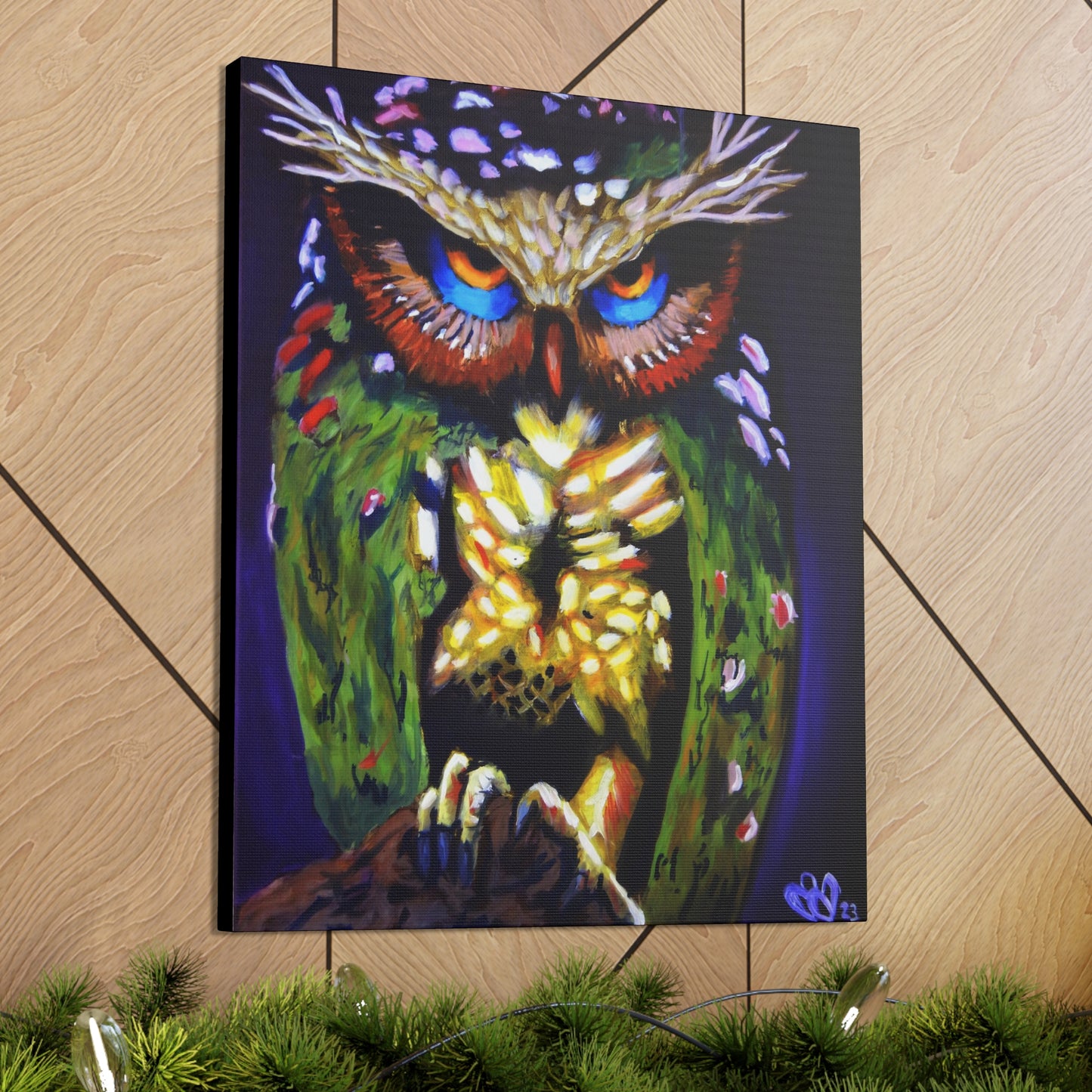 Ethereal Owl Canvas