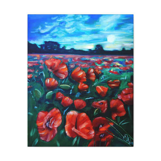 Field Of Poppies Canvas