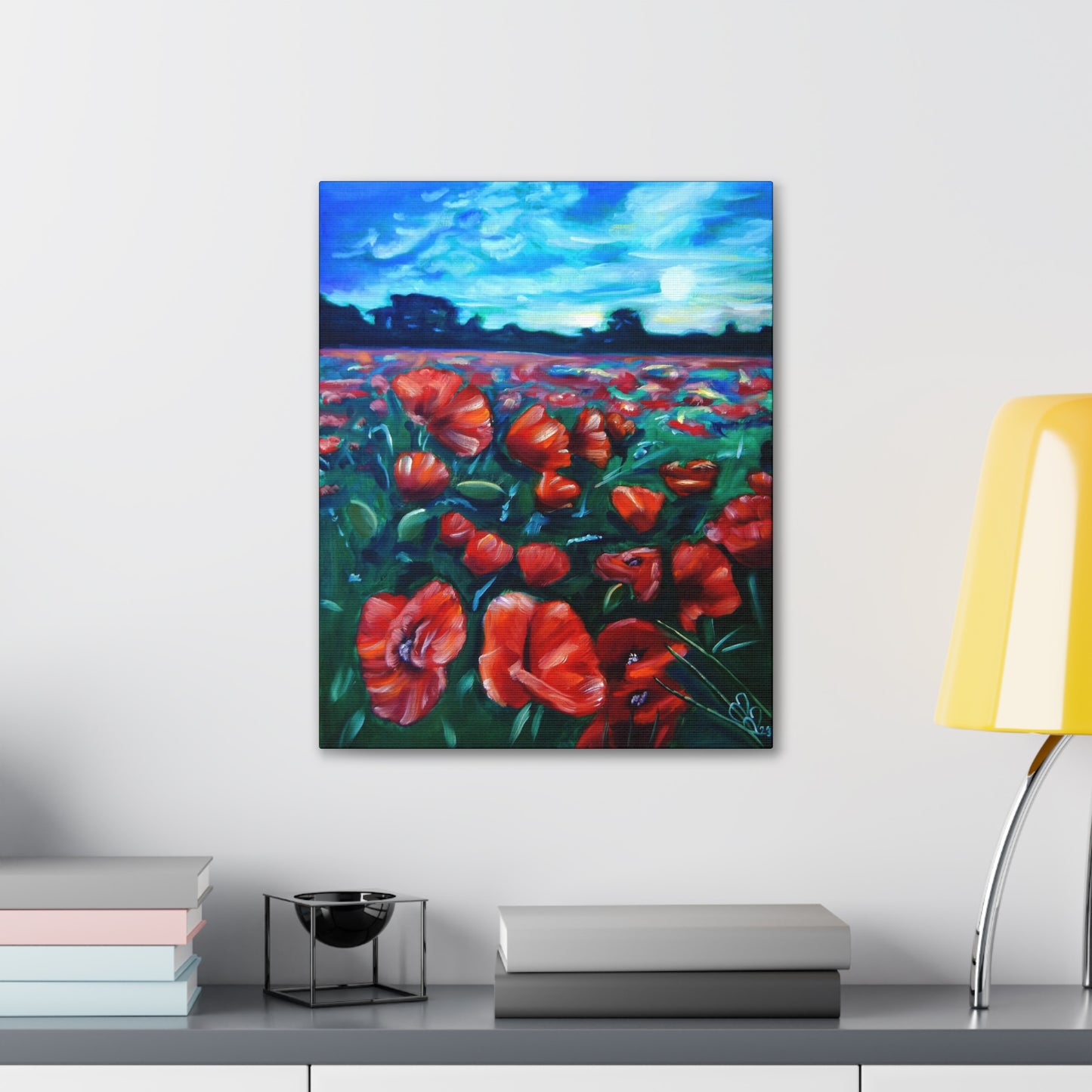 Field Of Poppies Canvas