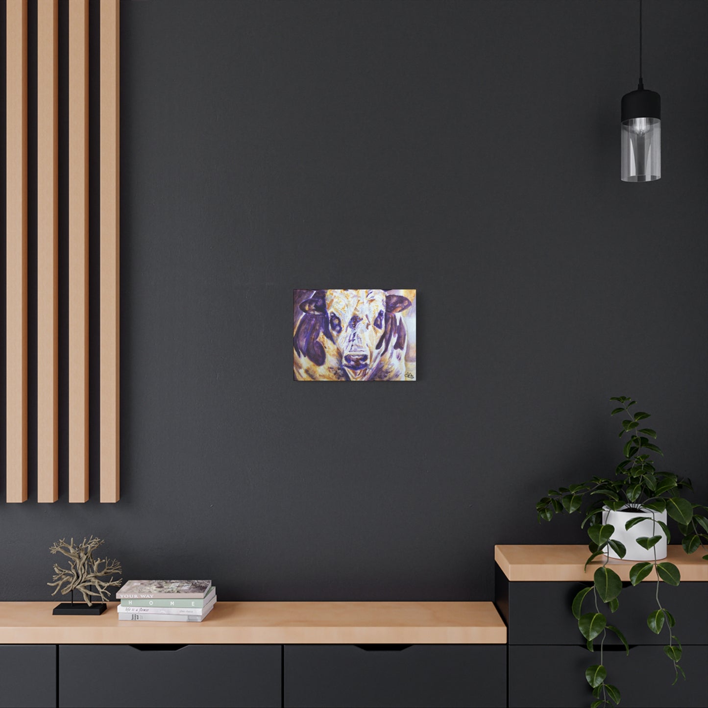 Gazing Cow Canvas