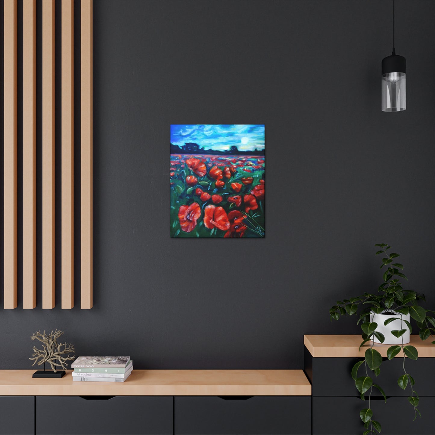 Field Of Poppies Canvas