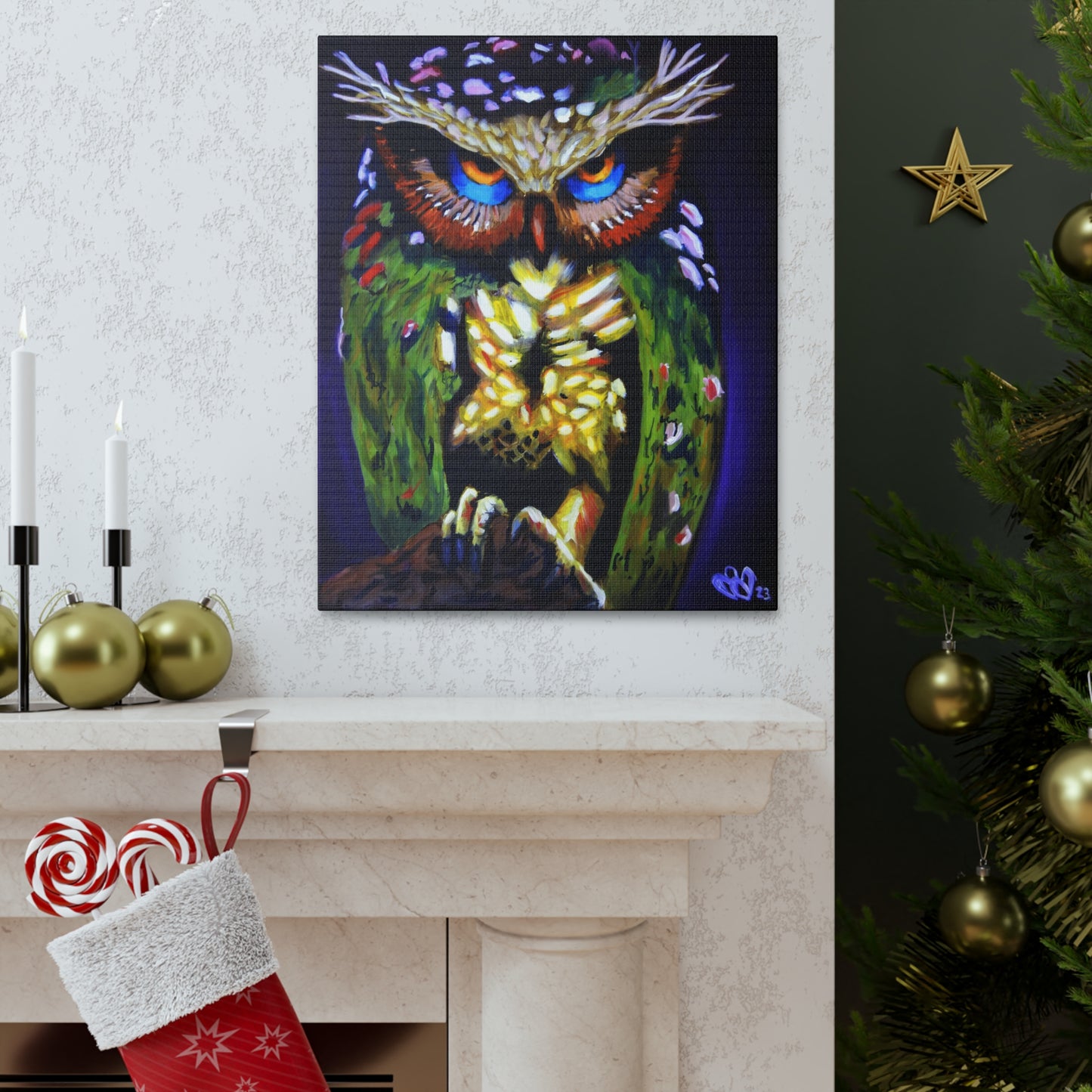 Ethereal Owl Canvas
