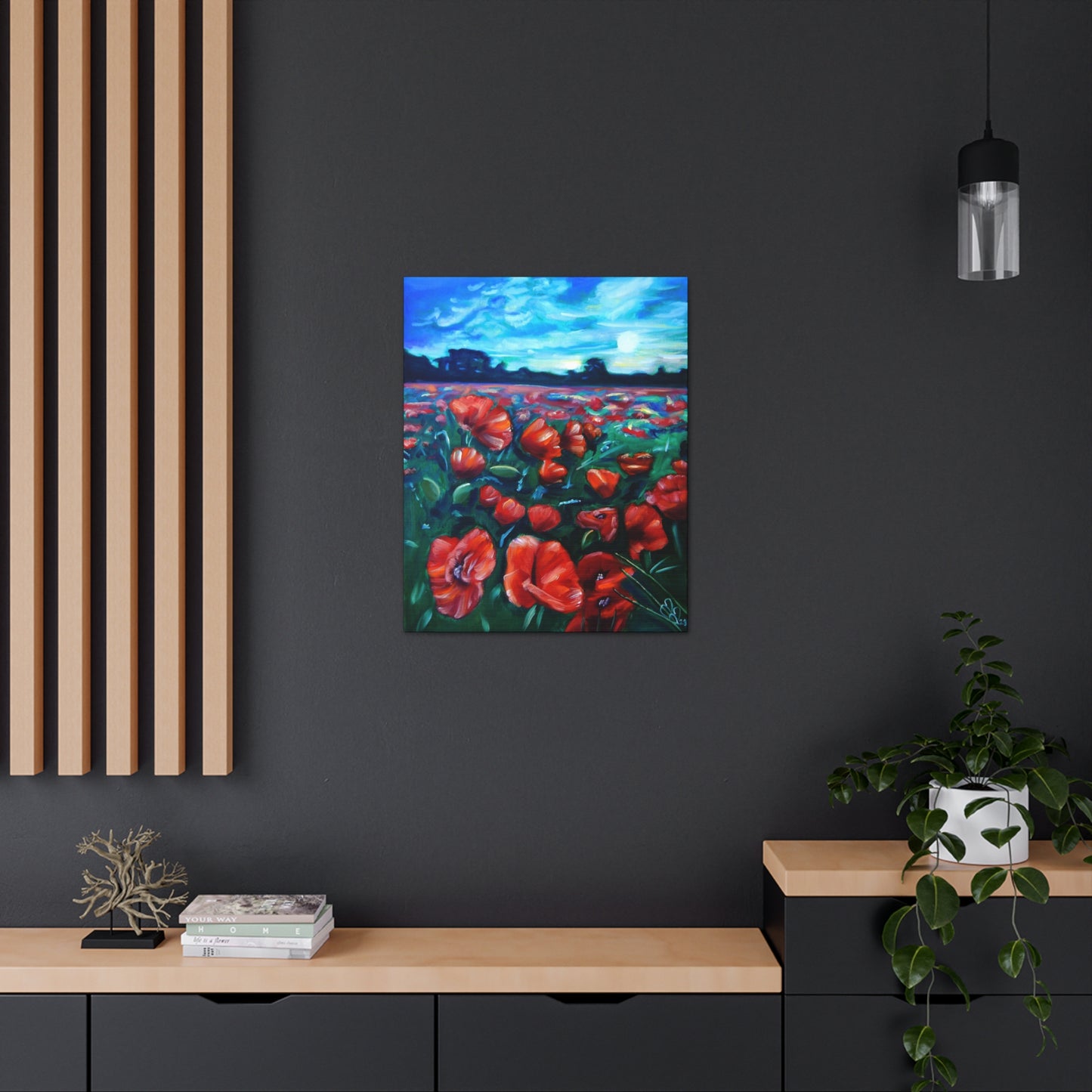 Field Of Poppies Canvas